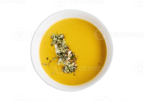 White bowl with soup isolated on a transparent background 21597083 PNG