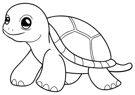 Simple Drawing Of A Turtle Online | dakora.com.co