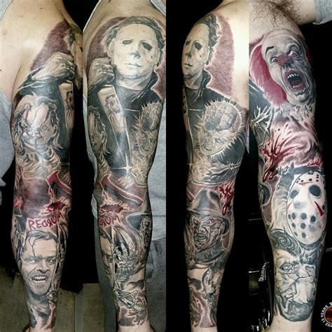 Horror Movie Tattoo Sleeve - Viraltattoo