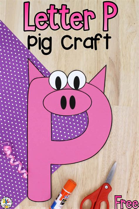 Letter P Pig Craft