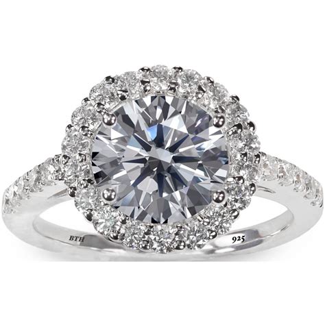 925 Sterling Silver Stunning Round-Cut Bridal Ring