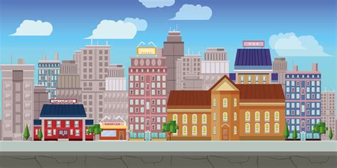 City Animation Background