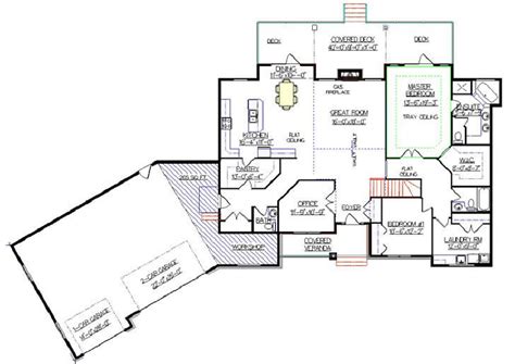 Craftsman House Plans Angled Garage - House Decor Concept Ideas