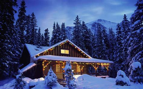 Mountain Cabin Winter Wallpapers - Wallpaper Cave