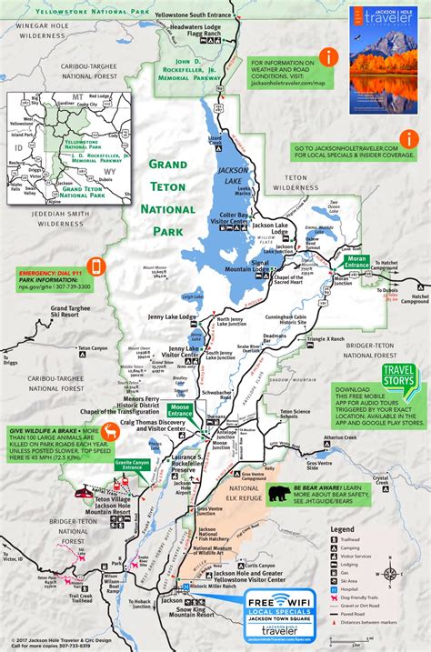 Grand Teton tourist map