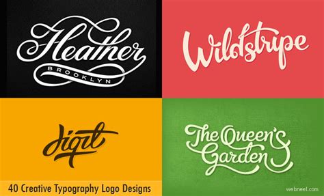 40 Creative Typography Logo design inspiration for you