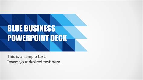 Blue Business PowerPoint Template - SlideModel