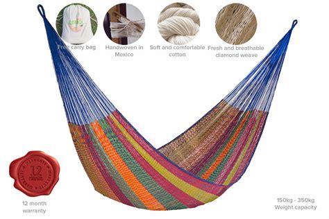 Mexicana | Hand-Woven | Authentic Cotton Mexican Hammock — Mexican Hammocks Australia