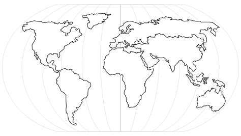 Blank World Map Template Printable - Printable Templates Free