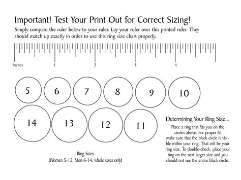 Ring Size Chart