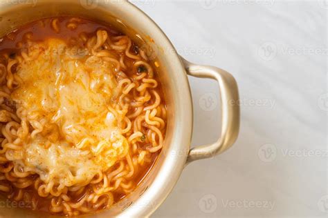 Korean spicy instant noodle with cheese 2769548 Stock Photo at Vecteezy