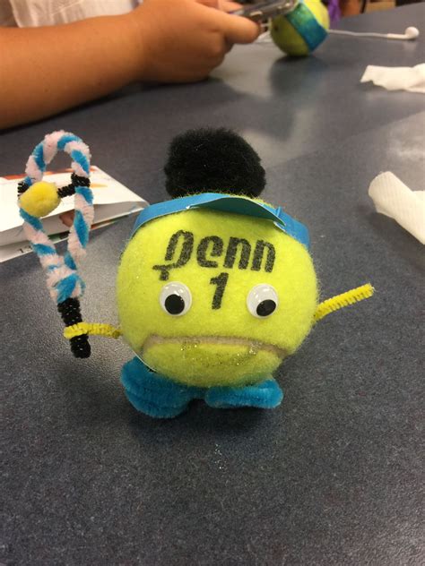 Pin by Cathy Haugen on Tennis in 2024 | Tennis team gifts, Tennis crafts, Tennis ball crafts