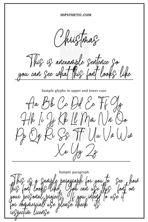 FREE Christmas Fonts for Cards - Hipsthetic