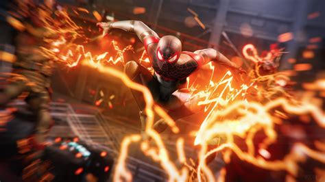 Marvels Spider Man Miles Morales, Insomniac, PlayStation 5, Video Game, Venom Strike 4k, HD ...