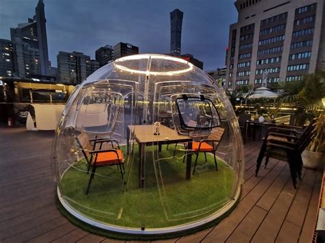 Acrylic Clear Bubble Dome Tent With Door and Windows – 3.2m diameter / 2.3m height | BubbleTent.us