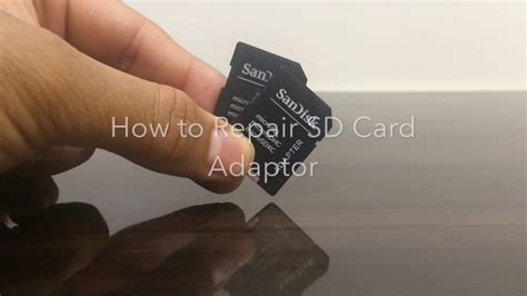 How to unlock SD card Adaptor if your Lock is broken or writes protected - YouTube