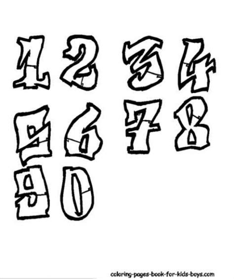 10 Graffiti Font Numbers Images - Draw Graffiti Numbers, Graffiti Numbers Styles and Graffiti ...