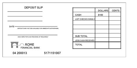 37 Bank Deposit Slip Templates & Examples ᐅ TemplateLab