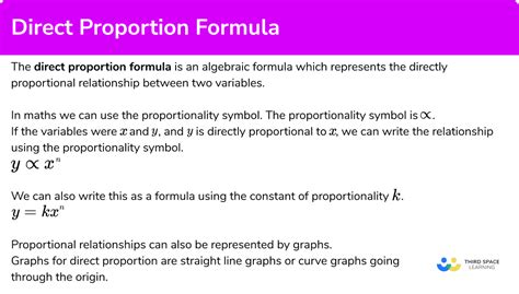 Direct Proportion Formula - GCSE Maths - Steps & Examples