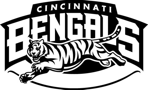 Bengals Logo Png - Cincinnati Bengals Logo Black And White Clipart - Large Size Png Image - PikPng