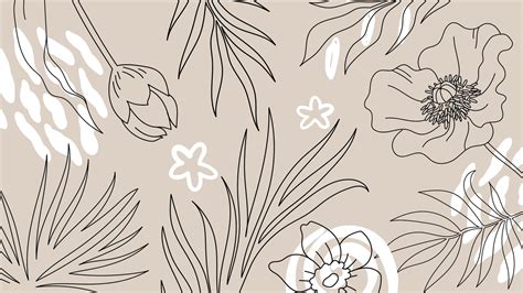 Black And White Floral Wallpaper Designs