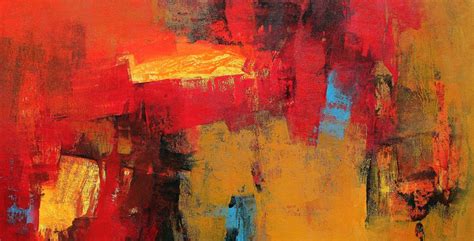 Red Horizontal Abstract by artist Siddhesh Rane | ArtZolo.com