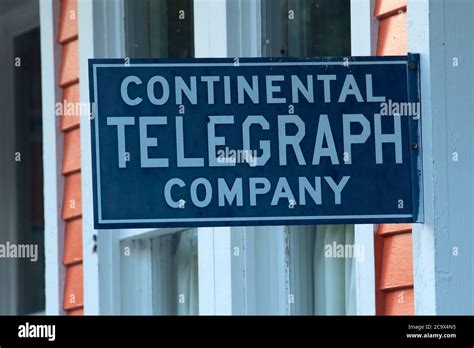 Telegraph sign in Avery, St. Joe River Scenic Byway, St Joe National Forest, Idaho Stock Photo ...