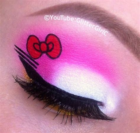 Hello Kitty Makeup :D | Hello kitty makeup, Hello kitty face paint, Hello kitty nails art