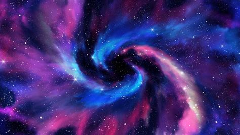 Spiral galaxy Wallpaper 4K, Milky Way, Stars, Deep space