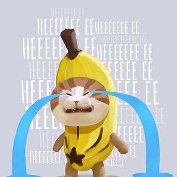 "Sad Banana Cat Meme" Sticker for Sale by Mashz | Redbubble