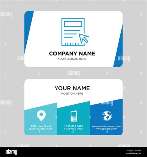 Blank business card design template, Visiting for your company, Modern Creative and Clean ...