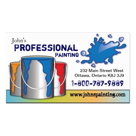 Professional Painting Business Card | Zazzle