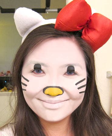 Easy Hello Kitty Halloween Makeup – Solution-Lens.com