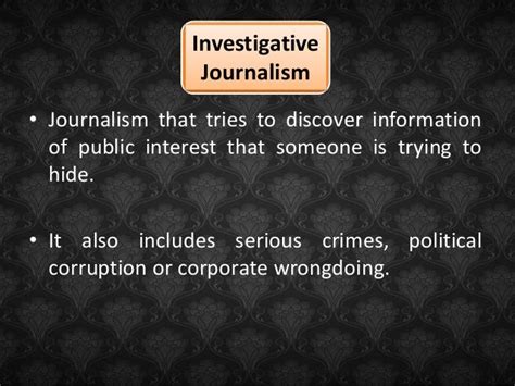 Types of Journalism