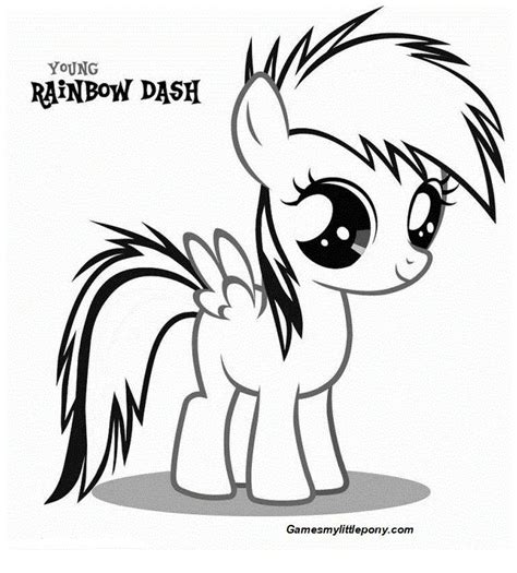 Coloring book My Little Pony: Rainbow Dash Coloring Page - My Little Pony Coloring Pages