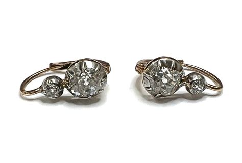 Antique Diamond Drop Earrings