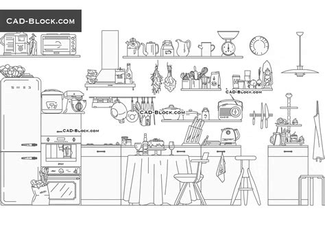 Kitchen Appliances 2d Cad Blocks | Wow Blog