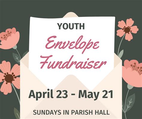 Youth Ministry: Annual Envelope Fundraiser April 23rd to May 21st in Parish Hall - Holy ...