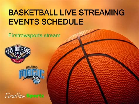 Basketball live streaming events schedule