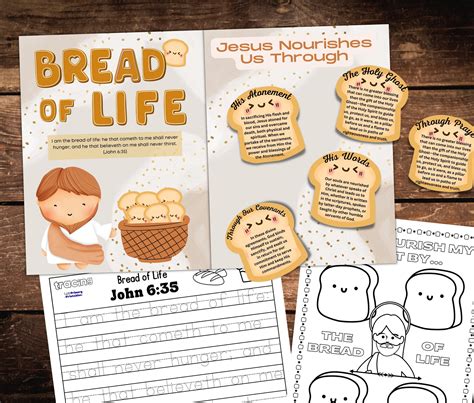 Jesus is the Bread of Life Activity Bundle John 6:36 Kids Bible Activity Kids Bible Lessons Come ...