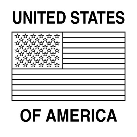 Us Flag Coloring Page – childrencoloring.us