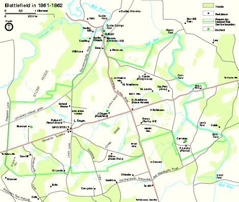 Manassas National Battlefield Park Official Map - 12521 Lee Highway Manassas Virginia 20109 ...