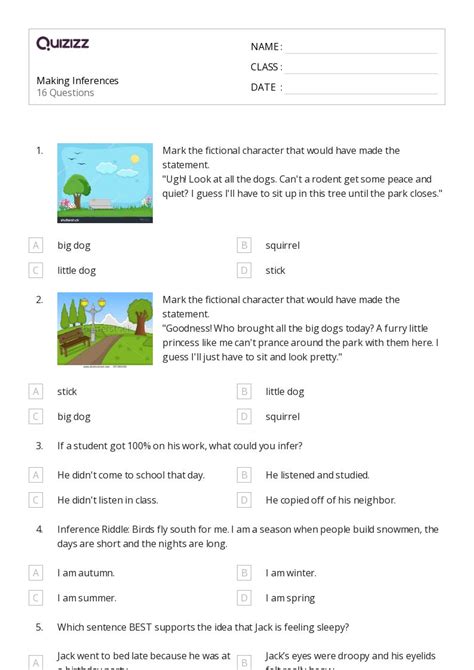 Free inferences worksheet for 2nd grade, Download Free inferences worksheet for 2nd grade png ...