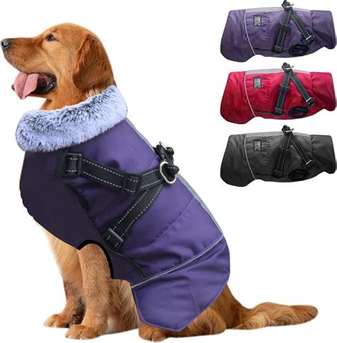 smatcamp Dog Coats Waterproof, Reflective Warm Dog Clothes Jackets, Outdoor Dog Winter Coat with ...