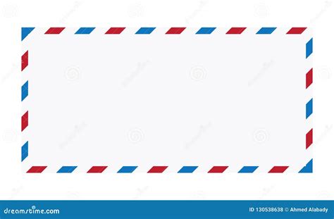 Air Mail Envelope Vector Illustration Stock Illustration - Illustration of design, message ...