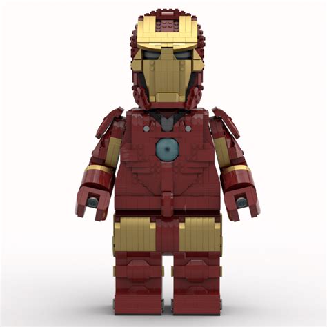 LEGO® instructions Iron Man Mega Figure (fits official Lego Helmet)