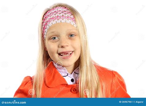 Little Girl with Missing Front Teeth Stock Image - Image of girl, happiness: 26967961