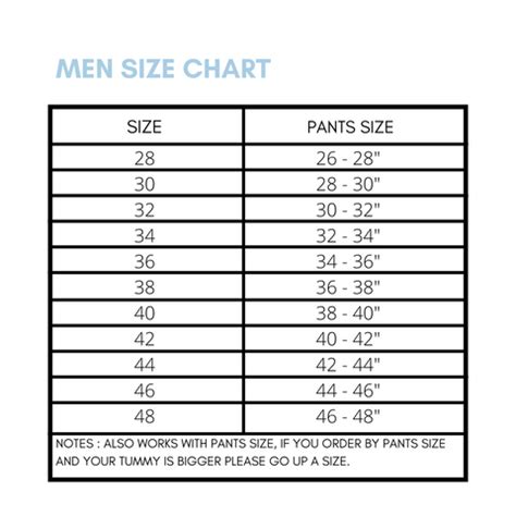 Size Chart – SqueezMeSkinny