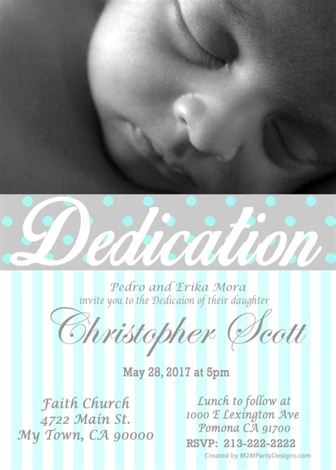 Baby Dedication Invitations Printable Print at Home | Etsy