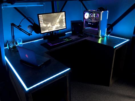 Custom made desk that RGB syncs with music! Video on the website that you will need to ch ...